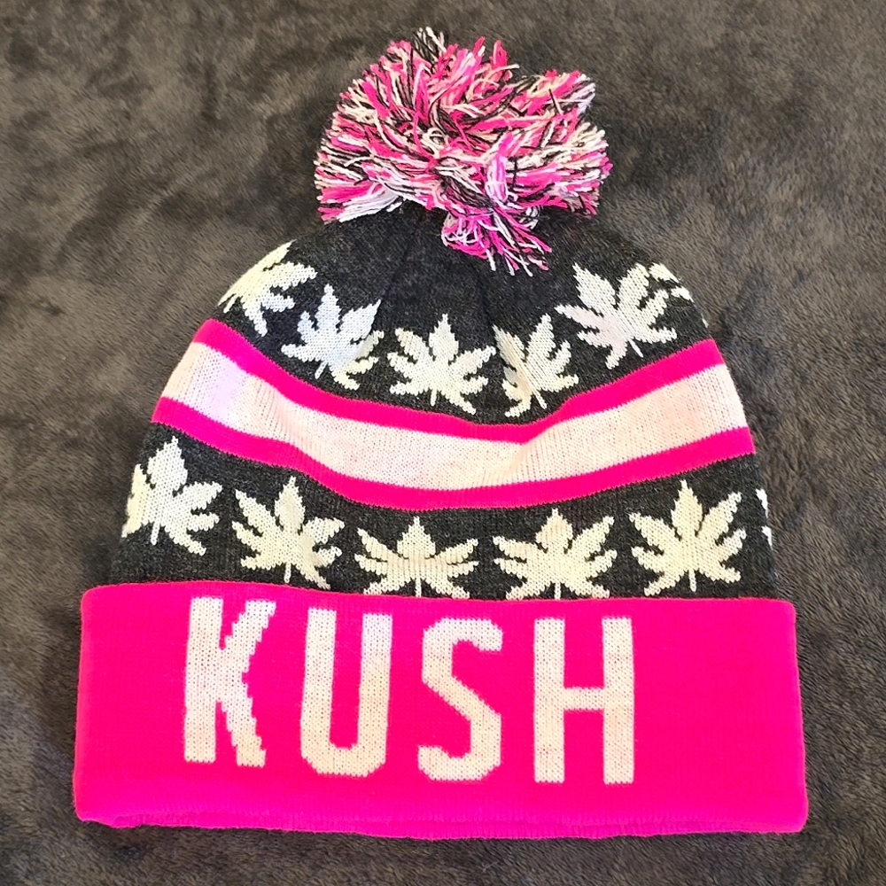 Hot Pink KUSH beanie